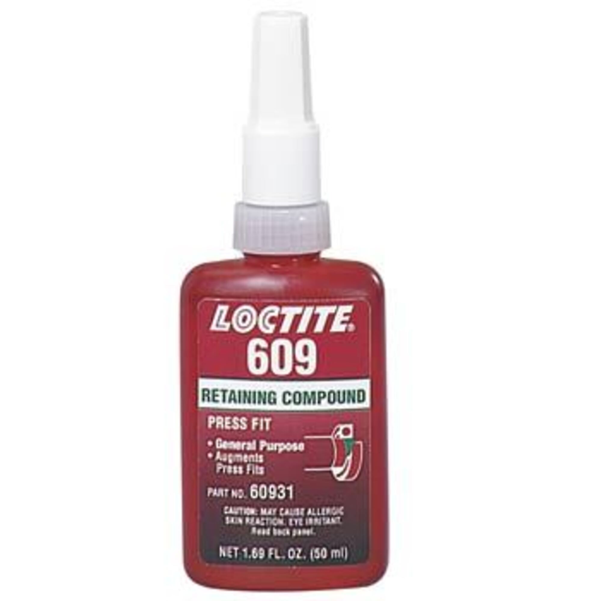 Loctite 609 Retaining Compound Press Fit General Purpose 50ml, 10PK